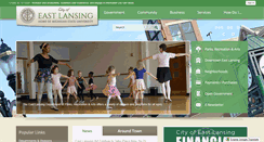 Desktop Screenshot of cityofeastlansing.com